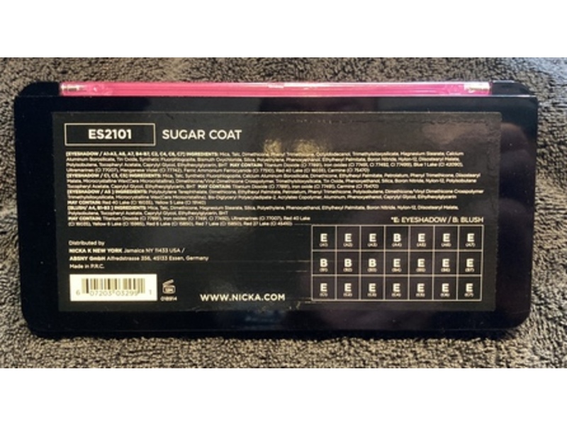 Nicka K New York Makeup 21 Color Eye Shadow Palette, Sugar Coat, 0.76 oz/21.5 g