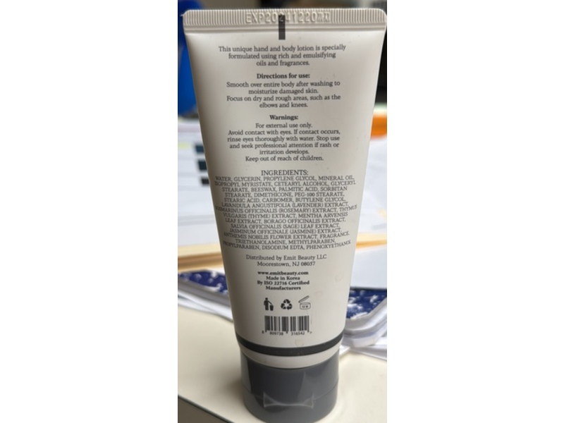Emit Hand And Body Lotion, Jasmine, 2.7 fl oz/80 mL