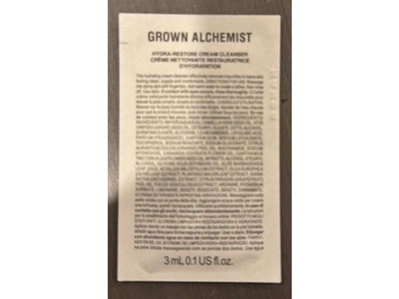 Grown Alchemist Cream Cleanser, 0.1 fl oz/3 mL