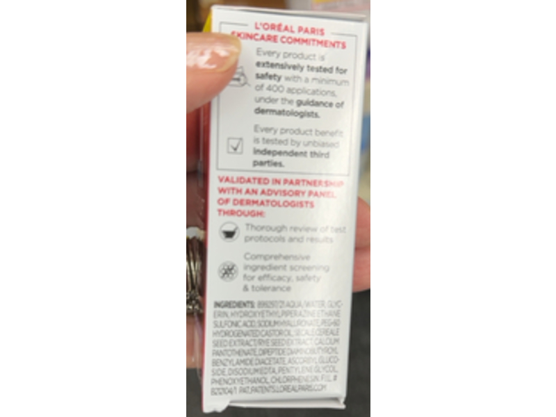 L'Oreal Paris Revitalift Derm Intensives Hyaluronic Acid Face Serum, 0.5 oz