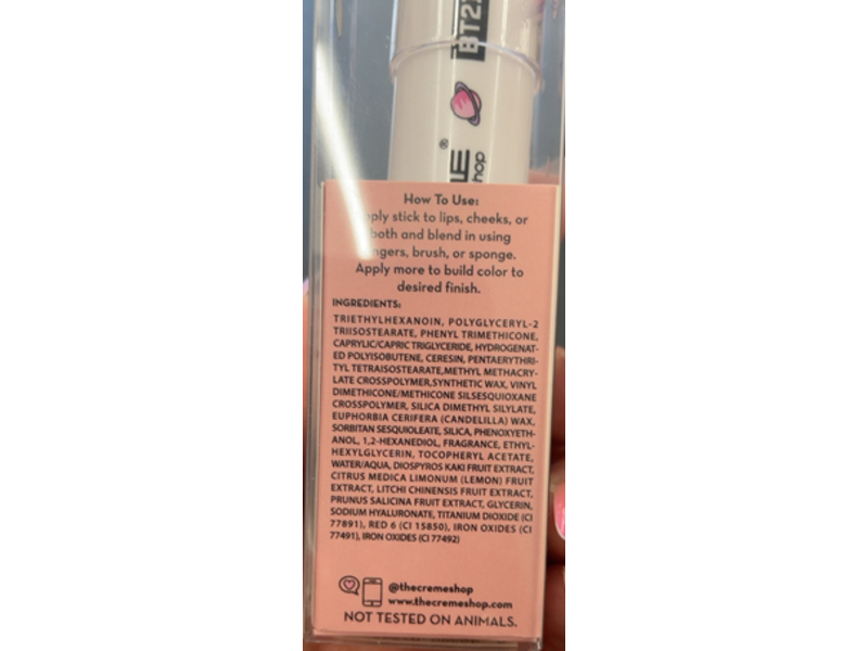 The Creme Shop BT21 Lip + Cheek Chic Stick, Rose & Doze, 0.28 oz/8 g