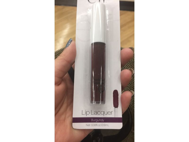 e.l.f. Cosmetics Lip Lacquer, Burgundy, 0.08 fl oz/2.5 mL