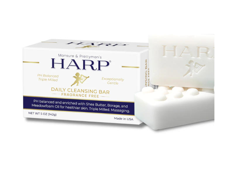 Harp Daily Cleansing Bar, Fragrance Free, 5 oz/142 g