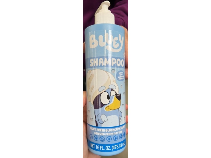 Bluey Shampoo, Light, Fresh Blueberry, 16 fl oz/473.18 mL