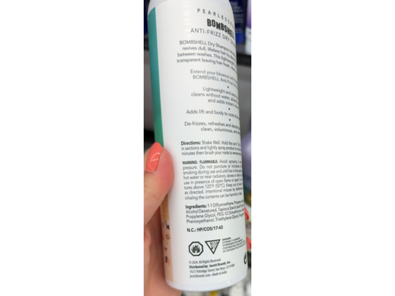 Pearlessence Bombshell Anti-Frizz Dry Shampoo, 8 oz/227 g