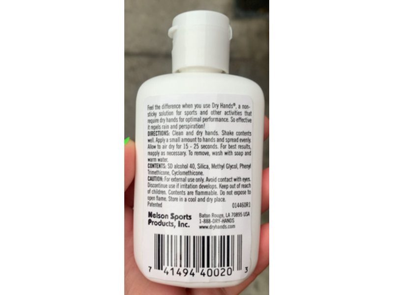 Dry Hands The Ultimate Gripping Solution, 2 fl oz/59 mL