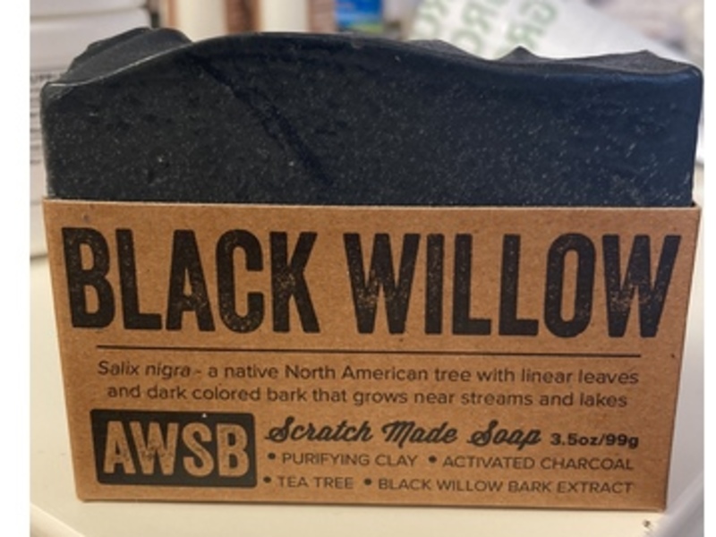 A Wild Soap Bar Black Willow Scrath Made Soap, 3.5 oz/99 g