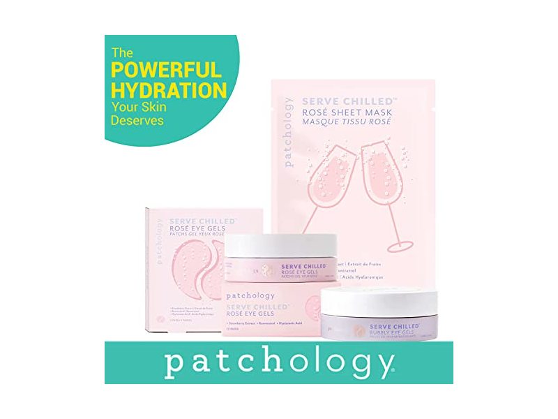 Patchology Serve Chilled Rose Eye Gel, 5 Pairs