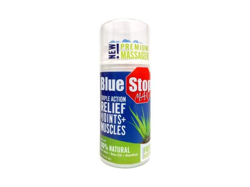 Blue Stop Max Muscle & Joint Triple Action Relief, Fresh Scent, 3.4 fl oz/100 mL