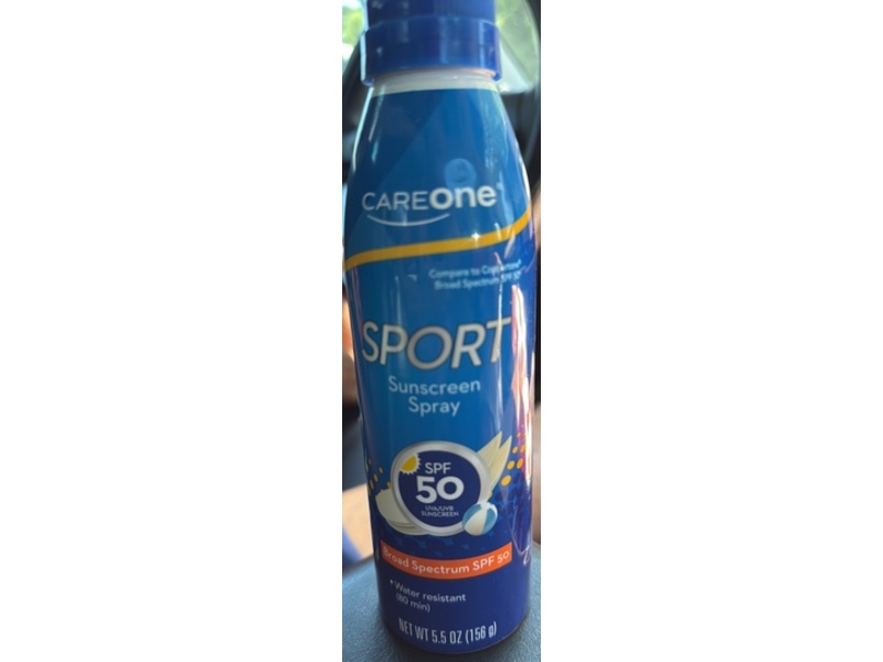 Careone Sport Sunscreen Spray, SPF 50, 5.5 oz/156 g