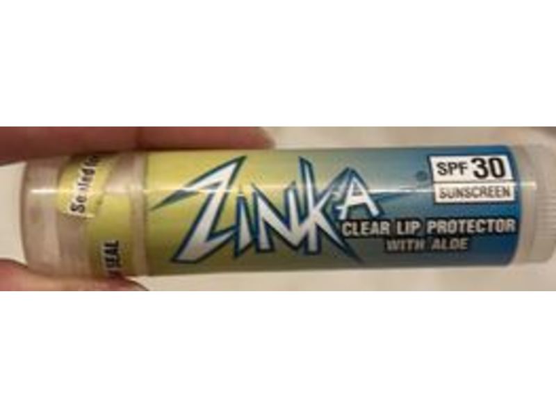 Zinka Clear Lip Protector ,Aloe, SPF 30