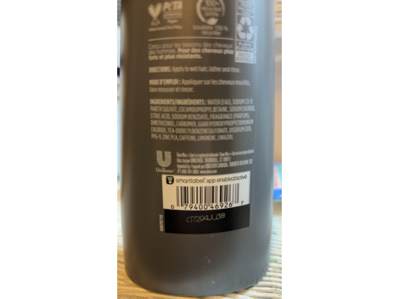 Dove Men + Care Shampoo + Conditioner, Hydration Fuel, 12 fl oz/355 mL