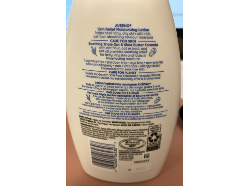Aveeno Skin Relief Moisturizing Lotion, Shea Butter, 354 mL