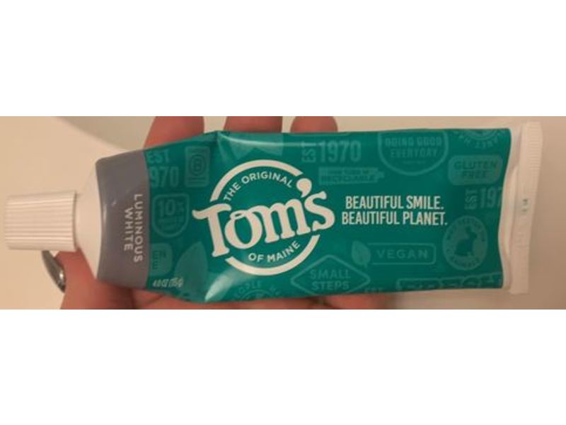 Tom's Of Maine Luminous White Anticavity Toothpaste, Clean Mint, 4.0 oz/113 g