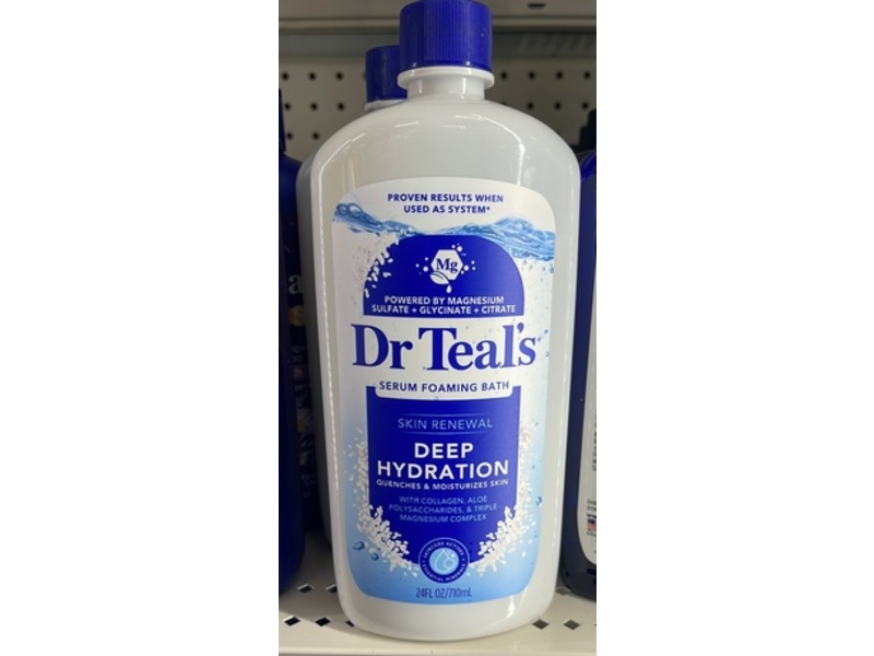 Dr Teal's Skin Renewal Deep Hydration Serum Foaming Bath, 24 fl oz/710 mL