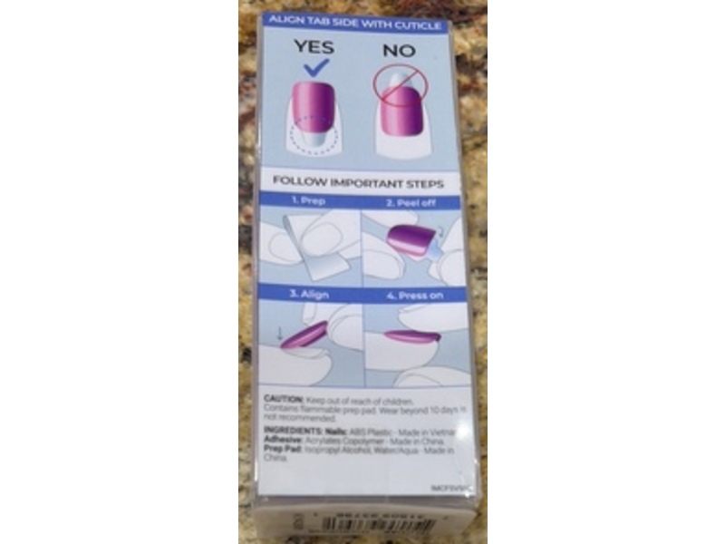 ImPRESS No Glue Mani Press On Nails Kit, Pink