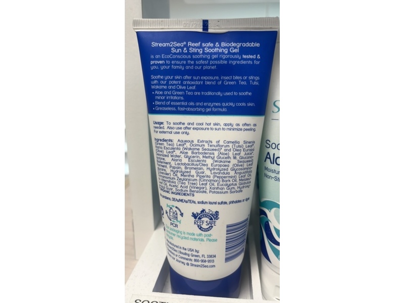 Stream2Sea Sun & Sting Soothing Gel, 6 fl oz/180 mL