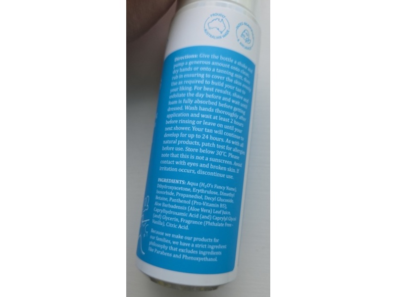 MooGoo Natural Tanning Mousse, 6.76 fl oz/200 mL