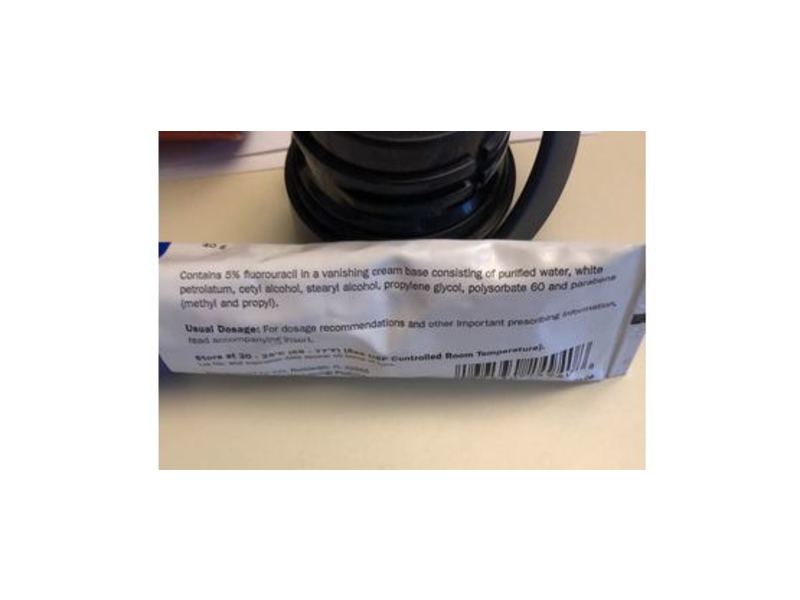 Fluorouracil Cream USP 5%, 40 g, Spear Pharmaceuticals (RX)