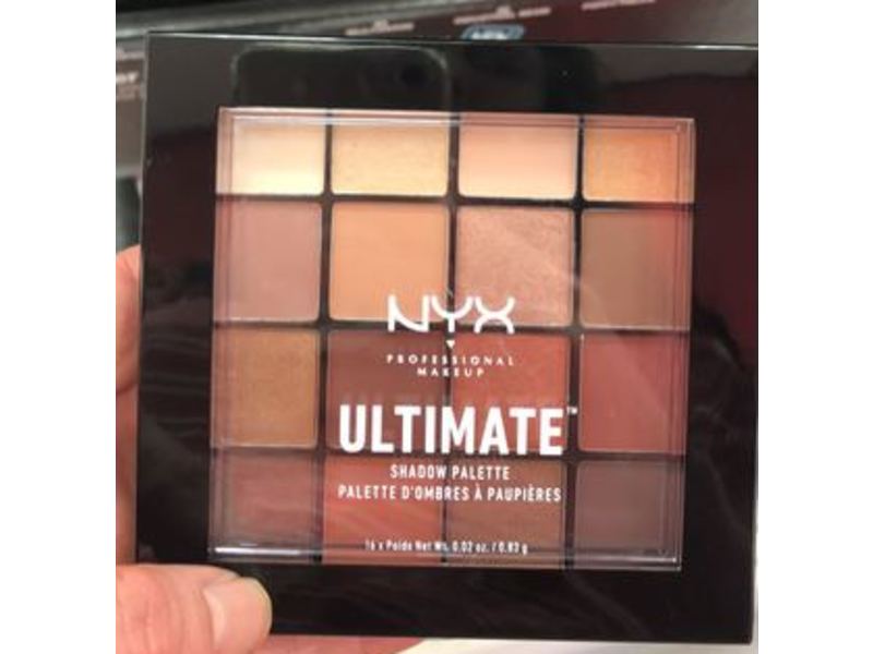 Nyx Professional Makeup Ultimate Eyeshadow Palette, Warm Neutrals, 0.02 oz/0.83 g