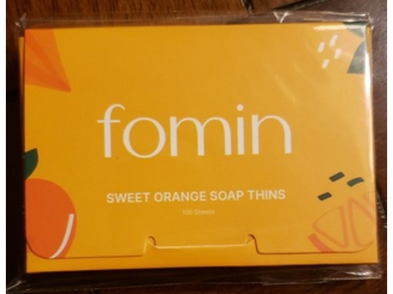 Fomin Soap Thins, Sweet Orange, 100 Count