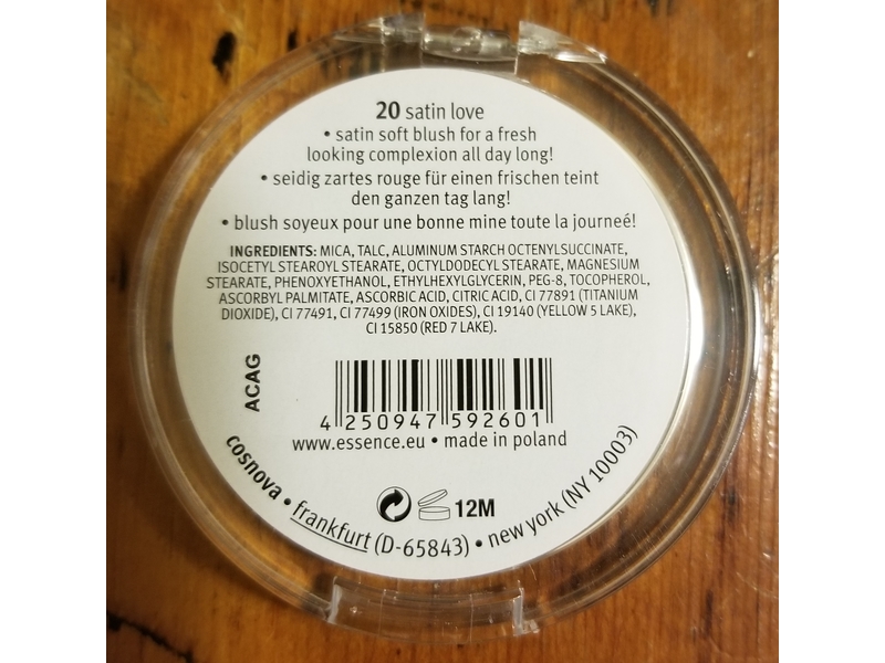 Essence Satin Touch Blush, 20 Satin Love, 0.17 oz/5 g