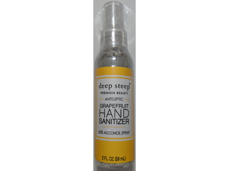 Deep Steep Antiseptic Hand Sanitizer, Grapefruit, 2 fl oz/59 mL
