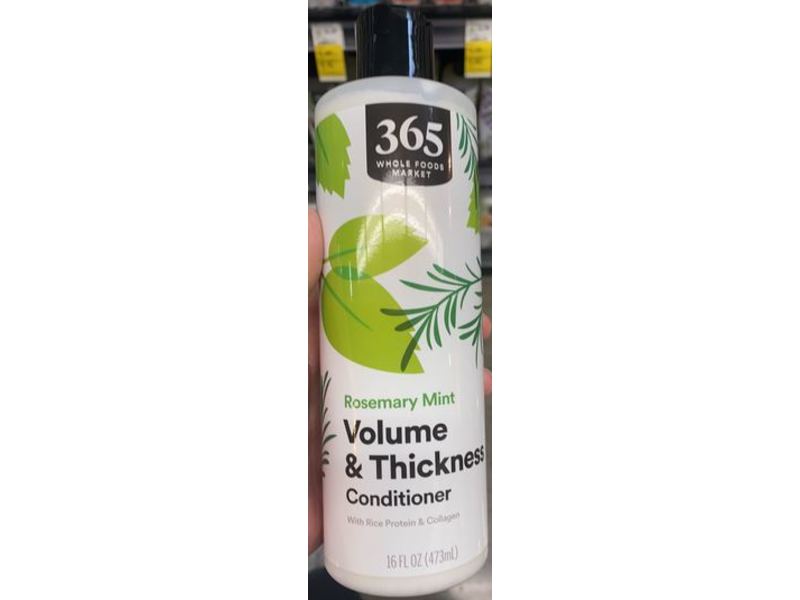 365 Whole Food Market Volume & Thick Conditioner, Rosemary Mint, 16 fl oz/473 mL