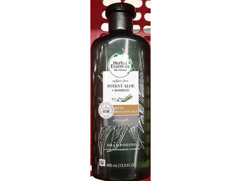 Herbal Essences Shampoo, Sulfate Free, Potent Aloe + Bamboo, 13.5 fl oz/400 mL
