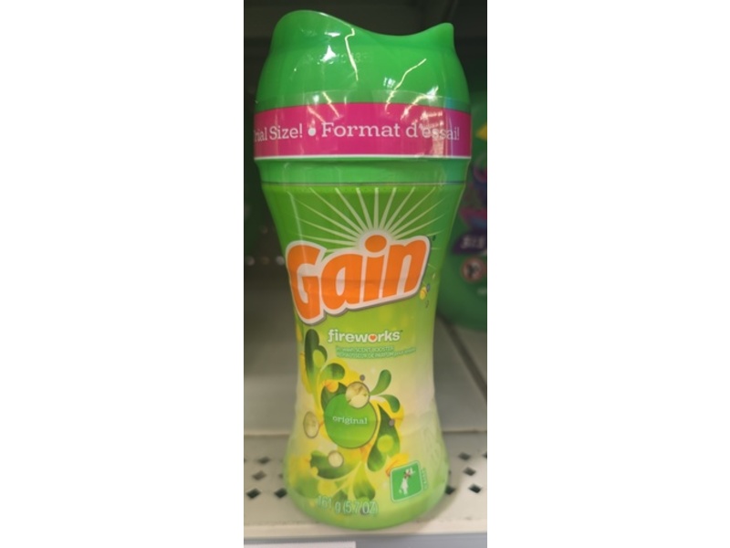 Gain Fireworks In-Wash Scent Booster, Original, 5.7 fl oz/161 g