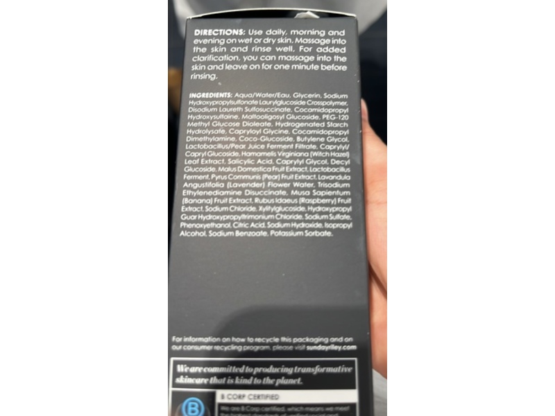 Sunday Riley Breakout Breakup Cleanser, Purifying Salicylic Acid, 5 fl oz/150 mL