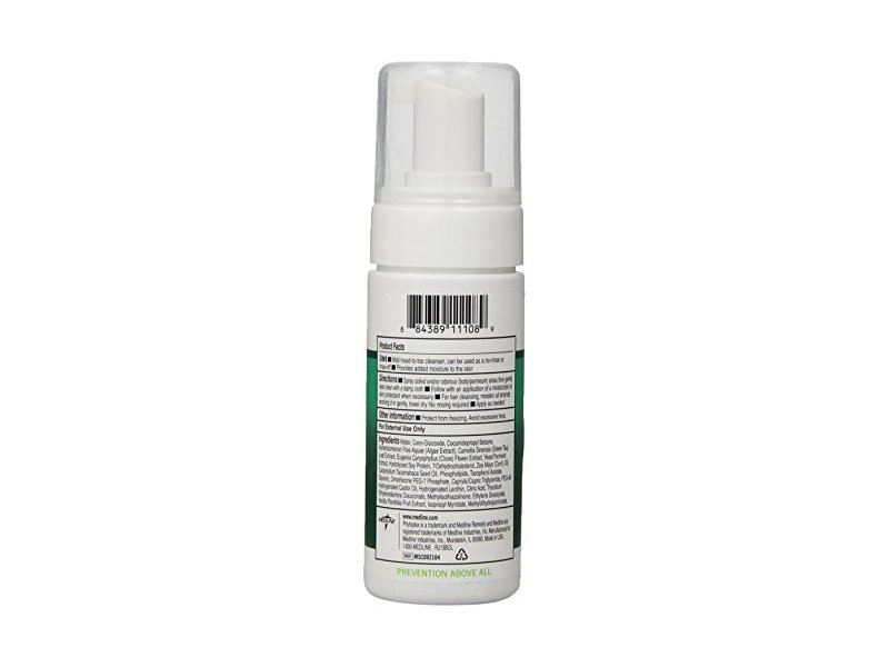 Medline Remedy Phytoplex Hydrating Cleansing Foam, 4 fl oz / 118 ml