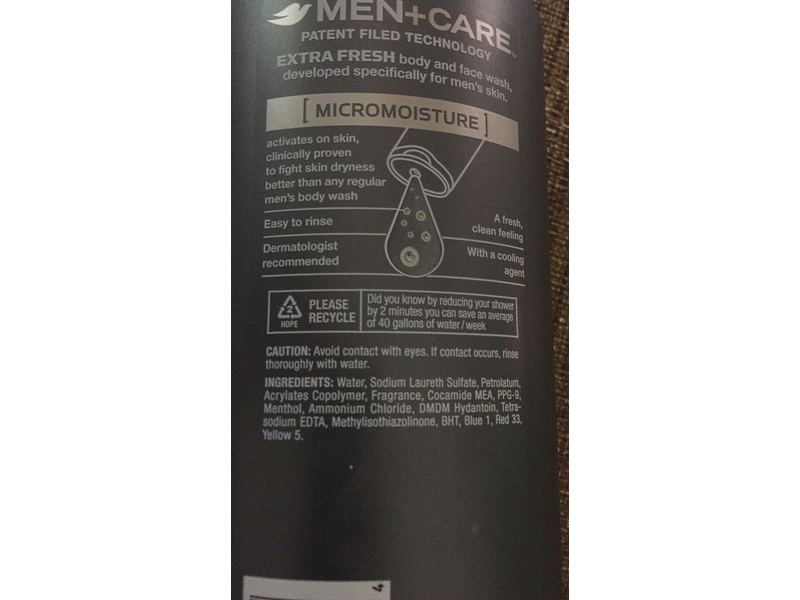 Dove Men + Care Body and Face Wash, Extra Fresh, 18 Ounce (Pack of 3)
