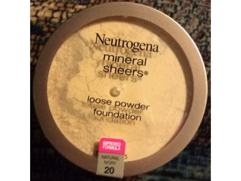 Neutrogena Mineral Sheers Loose Powder Foundation, Natural Ivory, 0.19 oz
