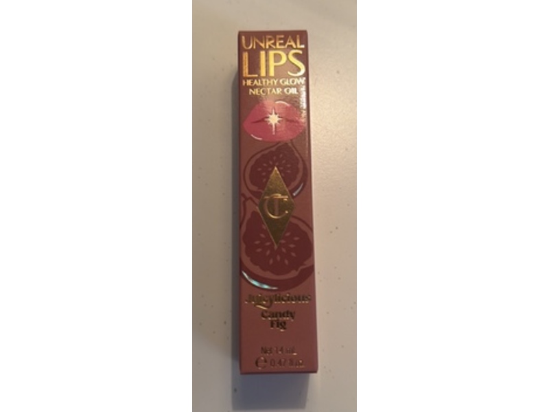 Charlotte Tilbury Healthy Glow Nectar Lip Oil, Juicylicous Candy Fig, 0.47 fl oz/14 mL