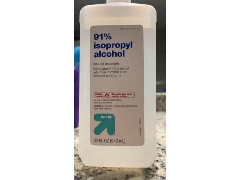 Up & Up Antiseptic Isopropyl Alcohol Solution, 32 fl oz/946 mL