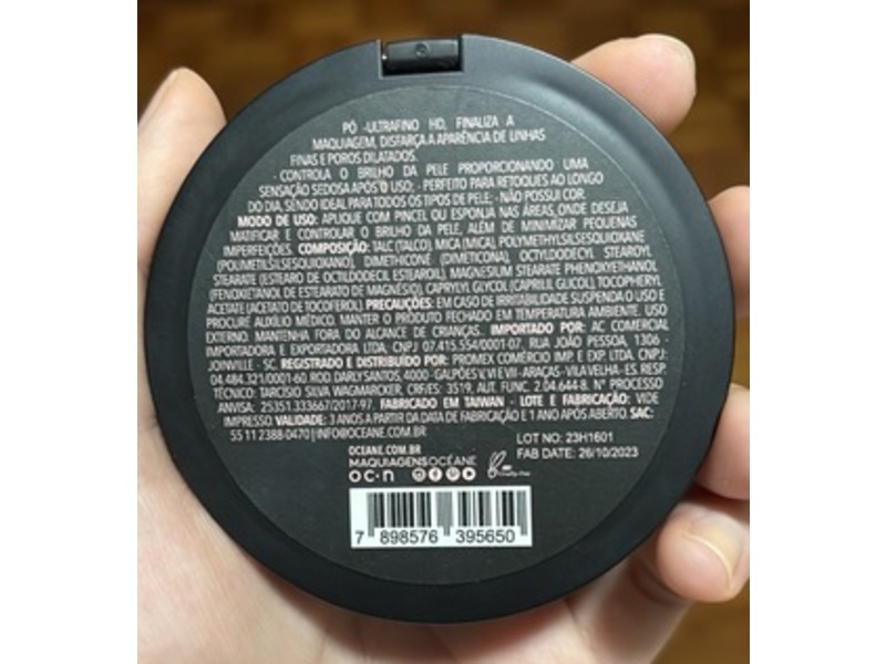 Oce'ane Retouch My Glam Compact Powder, Translucent, 8 g