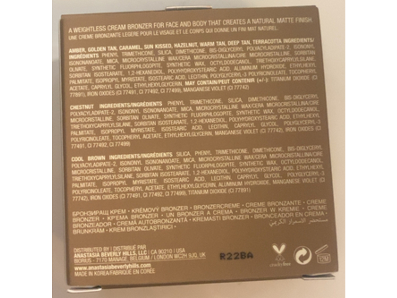 Anastasia Beverly Hills Cream Bronzer, Warm Tan, 1 oz/30 g