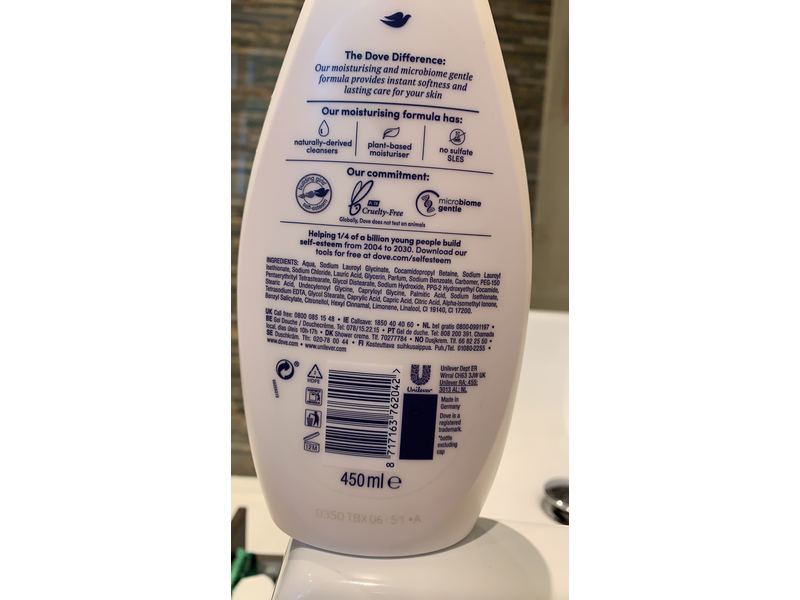 Dove Nourishing Silk Body Wash, 450 mL