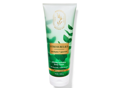 Bath & Body Works Stress Relief Ultimate Hydration Body Cream, Eucalyptus + Spearmint, 8 oz/226 g