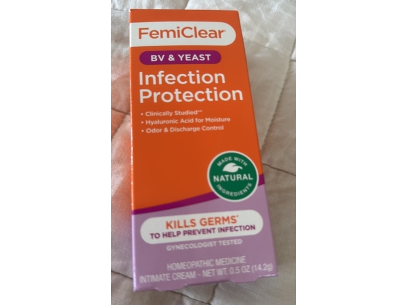 FemiClear BV & Yeast Infection Protection Cream, 0.5 oz/14.2 g