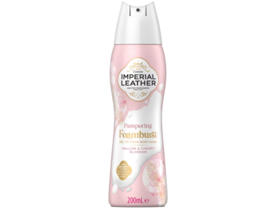 Imperial Leather Pampering Foamburst Body Wash, Mallow & Cheery Blossom, 200 mL, Pack Of 6