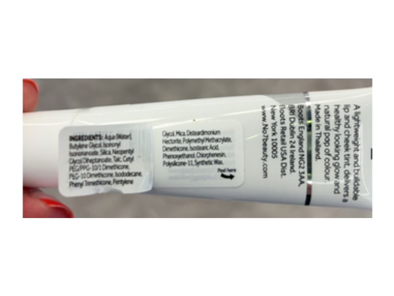 No7 Lip & Cheek Tint, Dust Pink, 0.33 fl oz/10 mL