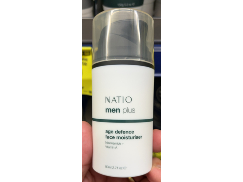Natio Men Plus Age Defence Face Moisturiser, 2.7 fl oz/80 mL