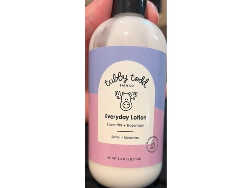 Tubby Todd Bath Co Everyday Lotion, Lavender + Rosemary, 8.5 fl oz/251 mL