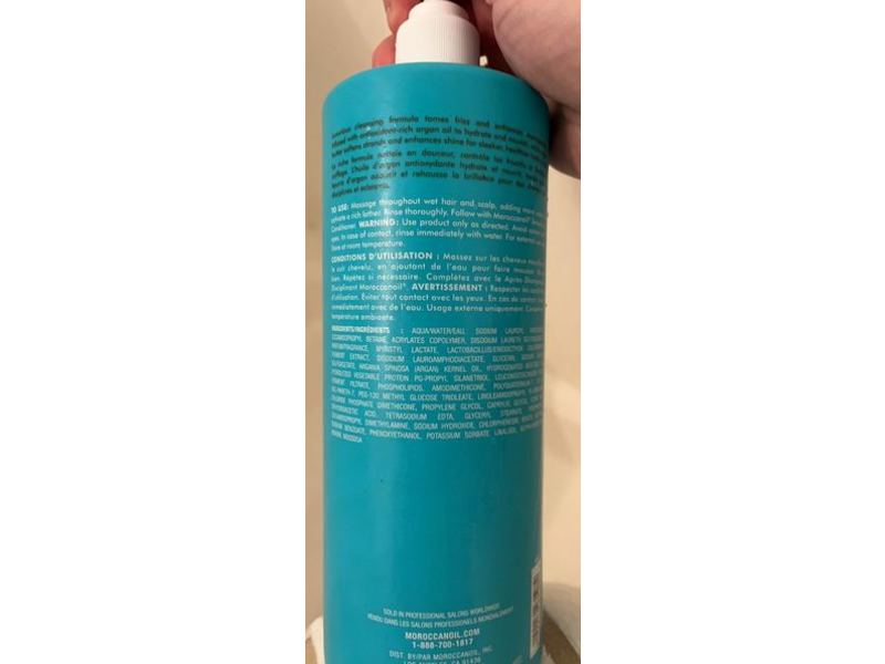 Moroccanoil Smoothing Shampoo, Smooth, 33.8 fl oz/1 L