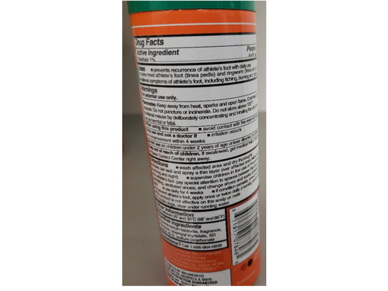 Walgreens Odor Control Powder Spray, 4 oz/113 g