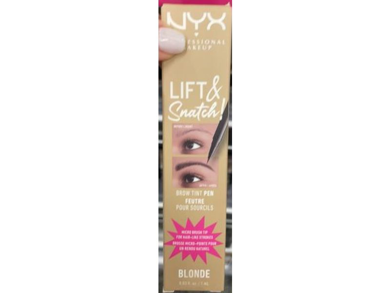 NYX Professional Makeup Lift & Snatch! Brow Tint Pen, Blonde, 0.03 fl oz/1 mL