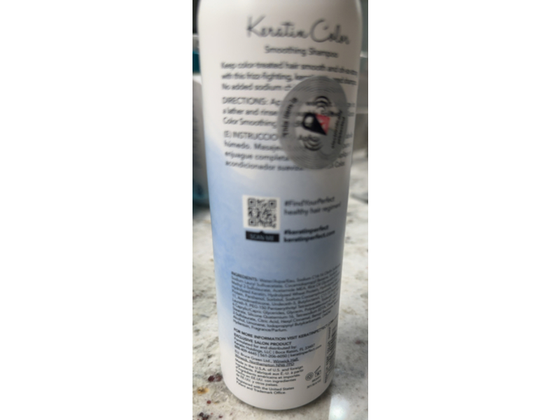Keratin Perfect Keratin Color Smoothing Shampoo, 12 fl oz/354 mL