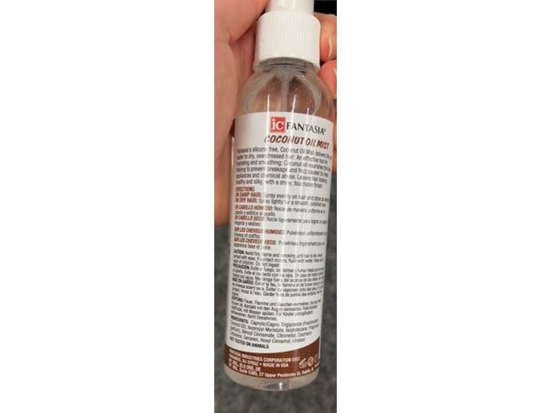 Fantasia Ic Coconut Oil Mist, 6 fl oz/178 mL